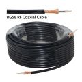 New RG58 Extension Cable Flexible Low Loss Coaxial 4G Antenna Black Cable Impedance 50 Ohm RG-58 RF Coax Pigtail Cable. 