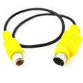 7 Pin S-Video Mini Din Male to RCA Female Cable Adapter / 7-pin S-Video to Composite RCA Cable. 