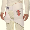 Cricket Thai pad batsman pad batting thai pad white red color. 