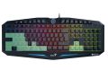 Genius SCORPION K9 Gamer keyboard - Original Genius k9 keyboard RGB Gaming Keyboard - 7 Colour Wired Keyboard - USB Wired Pack For PC & Laptop - Gamer Keyboard Gx Scorpion K9 Backlit Usb. 