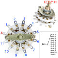 KCZ 2 Pole 6/7/8/9/10/11 4 Pole 3/5 Position With Channel Rotary Switch Selector With Cap Rotary Switch Selector Demoo. 