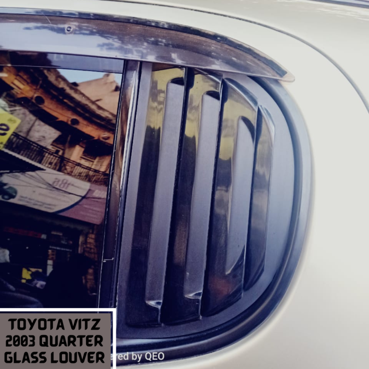 Toyota Vitz Quarter Glass Louvers Model 2003 | Lamborghini Style Vents for Toyota Vitz 2003 Model