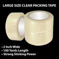 Packing Tape Transparent Large 2 inch 100 Yards 1 Pcs. 