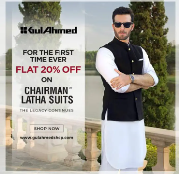 UNSTITCHED GULL AHMAD CHAIRMAN LATHA FOR GENTS