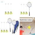 Indoor Badminton Trainer Solo Practice Tool with Shuttlecock for Sports Badminton. 