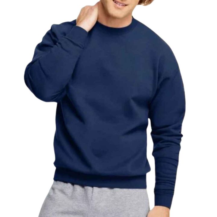 Plain navy blue sweatshirt best sale