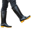 Imported Long Black Anti-slip & Waterproof Rain Boot Shoes, Industrial Safety shoes anti acid Laboratory Rubber Long Shoes. 