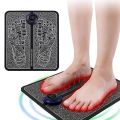 EMS Foot Massager Mat Portable Electric Muscle Stimulation Improve Blood Circulation Relieve Pain Folding Feet Massage Pad Electronic USB Rechargeable. 