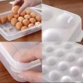 Egg Rack Egg Dispenser 24 Egg Holder with Lid and Lock for Refrigerator. 