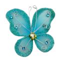 Butterfly Decoration 2.5 Inch By 2.5 Inch Blue Pack Of 10. 