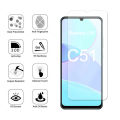 51 Glass m 9D Phase Protective Film Fli C51 Steel for Realme C51 Glass Realme Glass Screen Protector Flim Realme C. 
