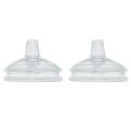 2Pcs Sippy Spout Nipples For Comotomo Baby Bottle And For Mason Baby Bottle Easy To Clean Spill-Proof, 7CM Diameter. 