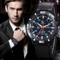 BETOP Fashion Men Silicone Bracelet Sports Quartz Watch Wrist Watches. 