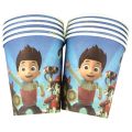 PAW PATROL THEME PAPER CUPS - PACK OF 10 PAPER CUPS - PAW PATROL CUPS. 