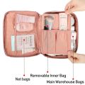 New Waterproof Travel Zipper Cosmetic bag Toiletry Bag Makeup pouch Women Cosmetic organizer Nylon Make Up Organizer Women's Handbag portable storage travel bag Storage Female Make Up Case. 