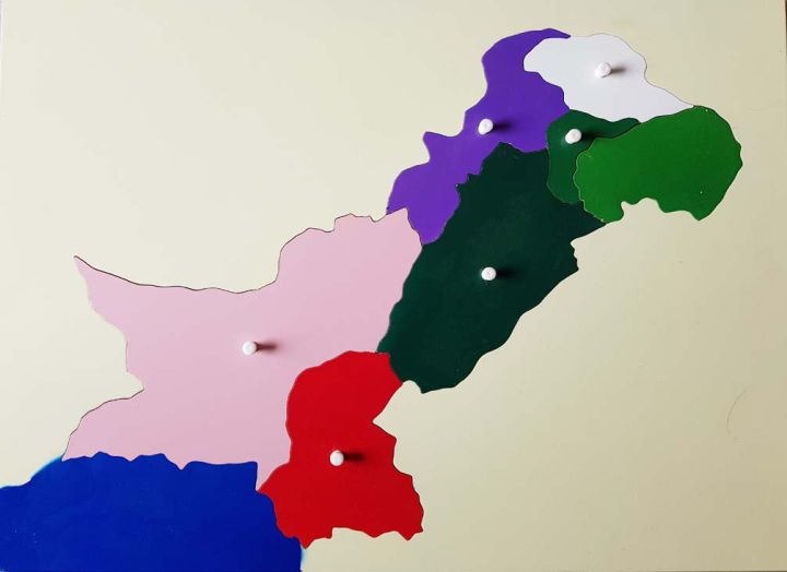 Montessori Puzzle Map of Pakistan (Premium Quality)