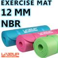 Yoga Mat - 12 mm NBR Rubber - Premium Quality Professional Standard Matt for Exercise, Fitness Training and Home Gym Workouts. 