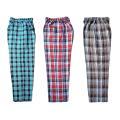 (Pack of 3) Men's Stylish and Comfortable Checkered Cotton Trouser for Men and Boys - Perfect for Summer with Pockets. 