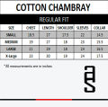 Auditors®️ Mens Semi-Formal Plain Cotton Chambray Shirt Navy Blue Colour 100% Pure Cotton Chambray Fabric - Code AMS-178. 