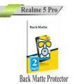 2pcs Realme 5 Pro Back Matte Protector Soft Film Protection Soft Skin Sheet For Realme 5 Pro. 