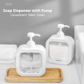 Clear Soap Dispenser with Pump, 16.9OZ/500ML Plastic Hand Soap Dispenser, Refillable Dish Soap Dispenser Pump Bottle for Kitchen Sink, Bathroom Countertop. 