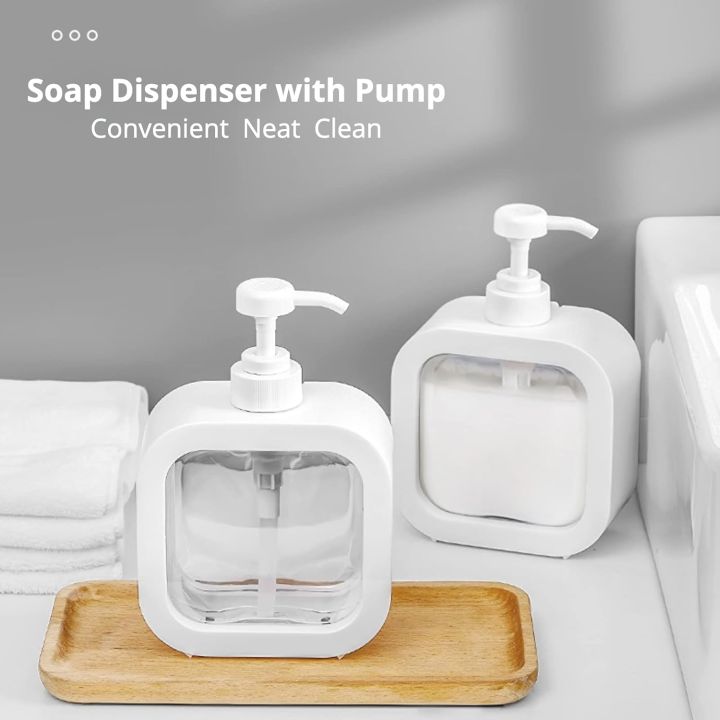 Clear%20Soap%20Dispenser%20with%20Pump,%2016.9OZ/500ML%20Plastic%20Hand%20Soap%20Dispenser,%20Refillable%20Dish%20Soap%20Dispenser%20Pump%20Bottle%20for%20Kitchen%20Sink,%20Bathroom%20Countertop%20-%20Image%202