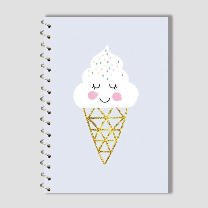 Spiral Notebook A4 or A5  -  Ice Cream