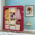3 DOOR PORTABLE FOLDING WARDROBE CUPBOARD. 