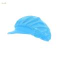 Chef Hat Mesh Food Service Baker Cap Waiter Cap for Commercial Multipurpose Blue Full Mesh. 