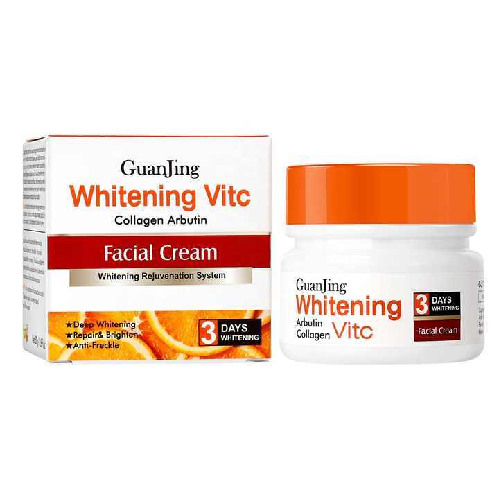 GuanJing Whitening Vitamin C Collagen Arbutin Facial Cream - Rejuvenation System