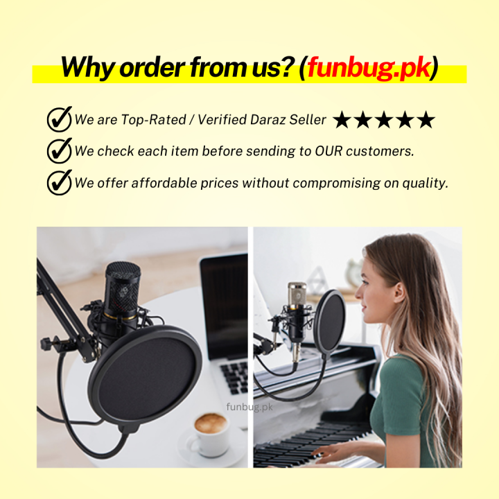 High-Quality%20%20BM800%20Condenser%20Microphone%20KIT%20with%20V8%20SoundCard%20for%20Studio%20Recording%20~%20Home%20Studio%20Setup%20for%20PodCasting,%20Live%20Streaming,%20Gaming,%20Singing,%20ASMR%20with%20Mic%20Suspension%20Adjustable%20Scissor%20Arm,%20XLR%20Cable,%20Shock%20Mount%20&%20Pop%20Filter%20~%20FunBug%20-%20Image%209