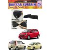 Daihatsu Mira 2007 to 2011 Sun Shades Car Windows Curtains 4 pieces , Fold-able , Jet Black. 