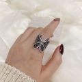 Vintage Antique Silver Color Butterfly Rings For Women Men Snake Owl Wings Muslim Fashion Finger Ring Adjustable Anillos Jewelry. 