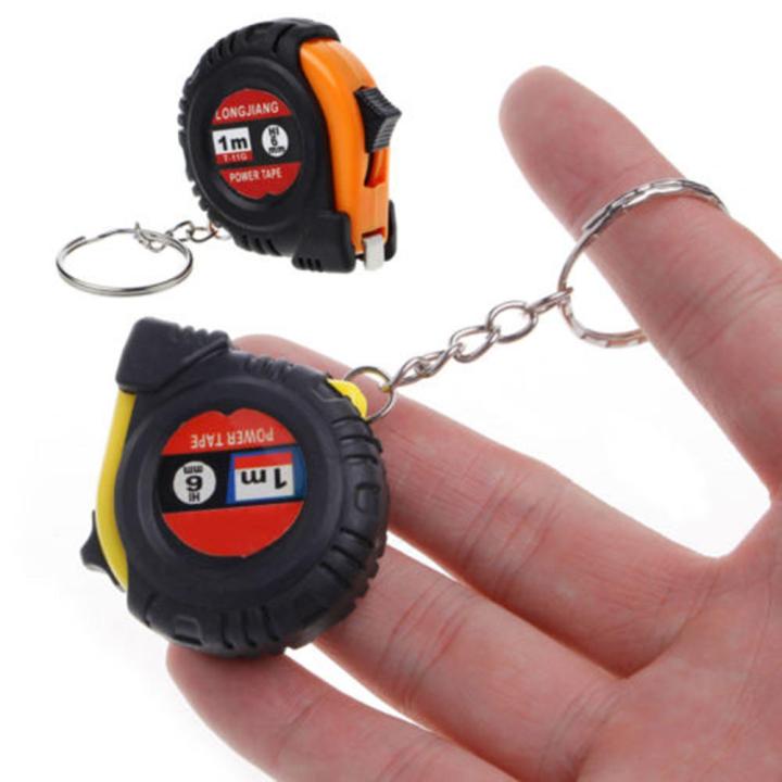 Multi Measuring Key Chain 1m Mini Retractable Ruler Tape Measure Key Chain Style Home Work ...