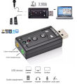 External 7.1 USB Sound Card - Audio 7.1 Channel Multi Buttons. 