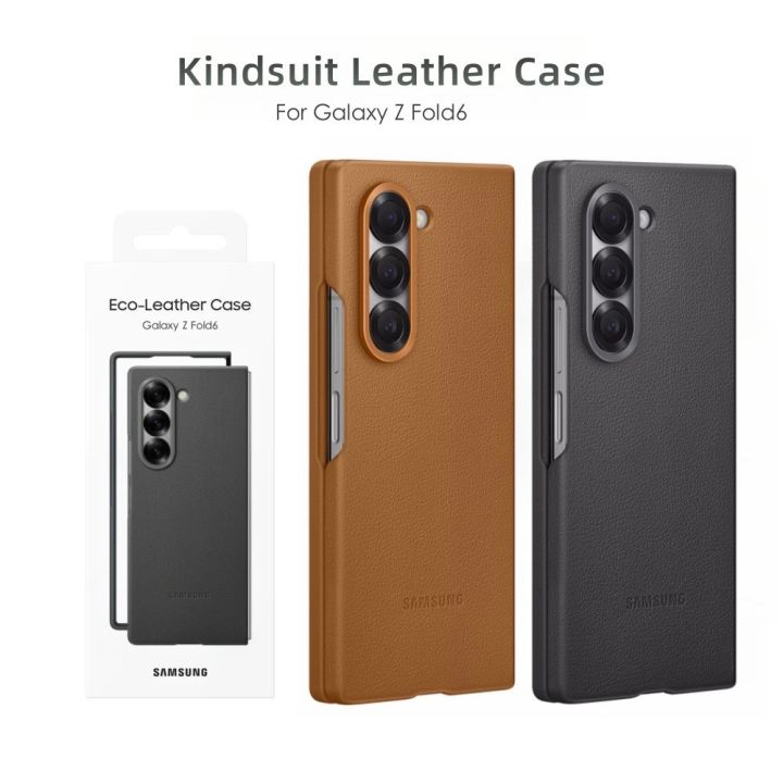 Original Style Kindsuit Leather Case for Samsung Galaxy Z Fold 6, Protective Cover with Soft Inner Lining