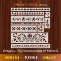 Pack of 9 designs Stencil For Furniture , Fabrics , wall Painting Art DIY Home Decor, Album Crafts and Canvas ID 459. 