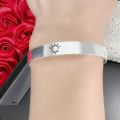 Retro Thai Silver Black Star Moon Bracelet Street Photography Atmospheric Trendy Brand Personality Missing Morning Twilight Star Moon Bracelet Bracelet. 