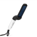 Modeling Comb Hair Straightener Hair Iron Men Quick Beard Straightener Styler Comb Perfuw Upgraded Electric Anti-Scald Modeling Comb Men's Hair Straightening Comb, Anti Static, Efficient For Styling And Hair Fashioning. 
