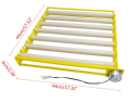 13 Tubes 220v Automatic Multifunction Incubator Egg Tray Turning Hatcher Roller / Rolling for Chickens/Ducks/Birds/Poultry（13 Tubes）. 