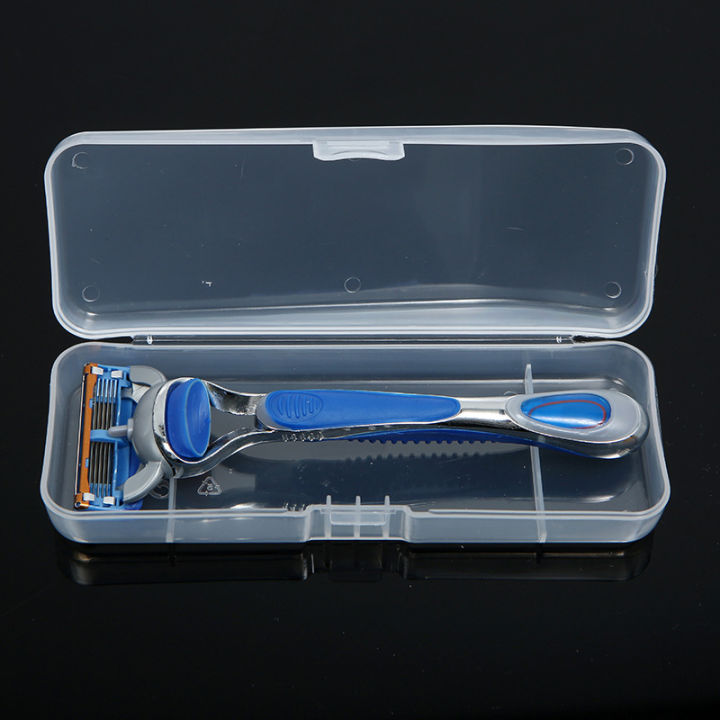 Box For Shaving Razor Men Universal Shaver Storage Box Handle Box Full Transparent Plastic ...