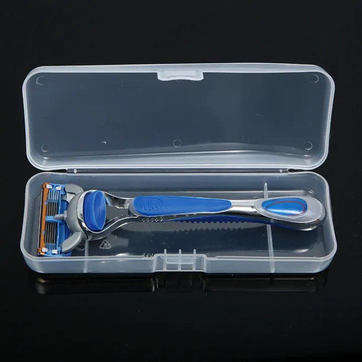 Men Universal Shaver Storage Box Handle Box Full Transparent Plastic ...