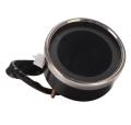 Universal Round Digital Speedometer For Cafe Racer Metal Body-RPM-Fuel Gauge-Trip-7 Colour Display. 