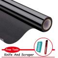 Waterproof Full Black Window Film Sealed Opaque Privacy Protection Window Tint Blackout Stickers for Home or Office. 