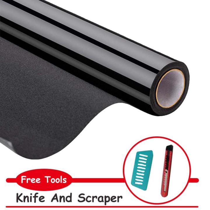 Waterproof Full Black Window Film Sealed Opaque Privacy Protection Window Tint Blackout Stickers for Home or Office