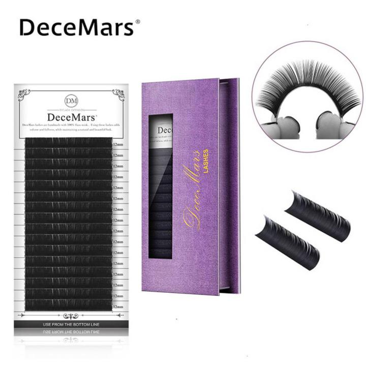 DeceMars C/D Cluster EyeLashes Professional Makeup Individual Grafting False Eyelashes Eyelash Extension Natural Lashes