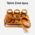 Masala rack spice Daba kitchen stand masala box new design 6pcs set. 
