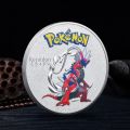 Gold Pokemon Coin Metal Set Mewtwo Charizard Pikachu Anime Card Scarlet Violet Commemorative Medallion Collectible Pokeball Gift. 