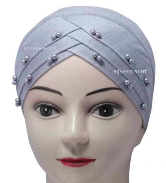 3d Layer cap with Pearl - Stylish Hijab Inner Cap Muslim Wear For Women ...