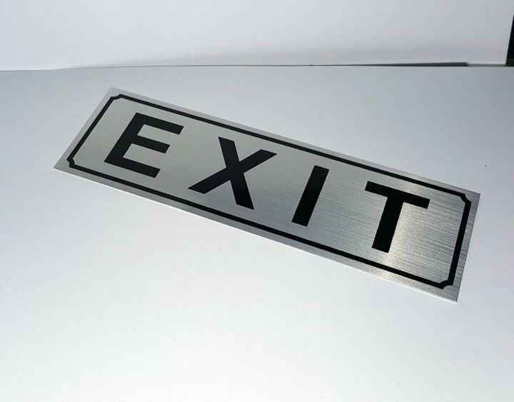 EXIT%20Plate%20(18cm%20x%205cm)%20Aluminium%20Sign%20Plate%20(Mirror%20OR%20Glass%20Mountable%20Name%20Plate)%20-%201%20Piece%20-%20Image%206